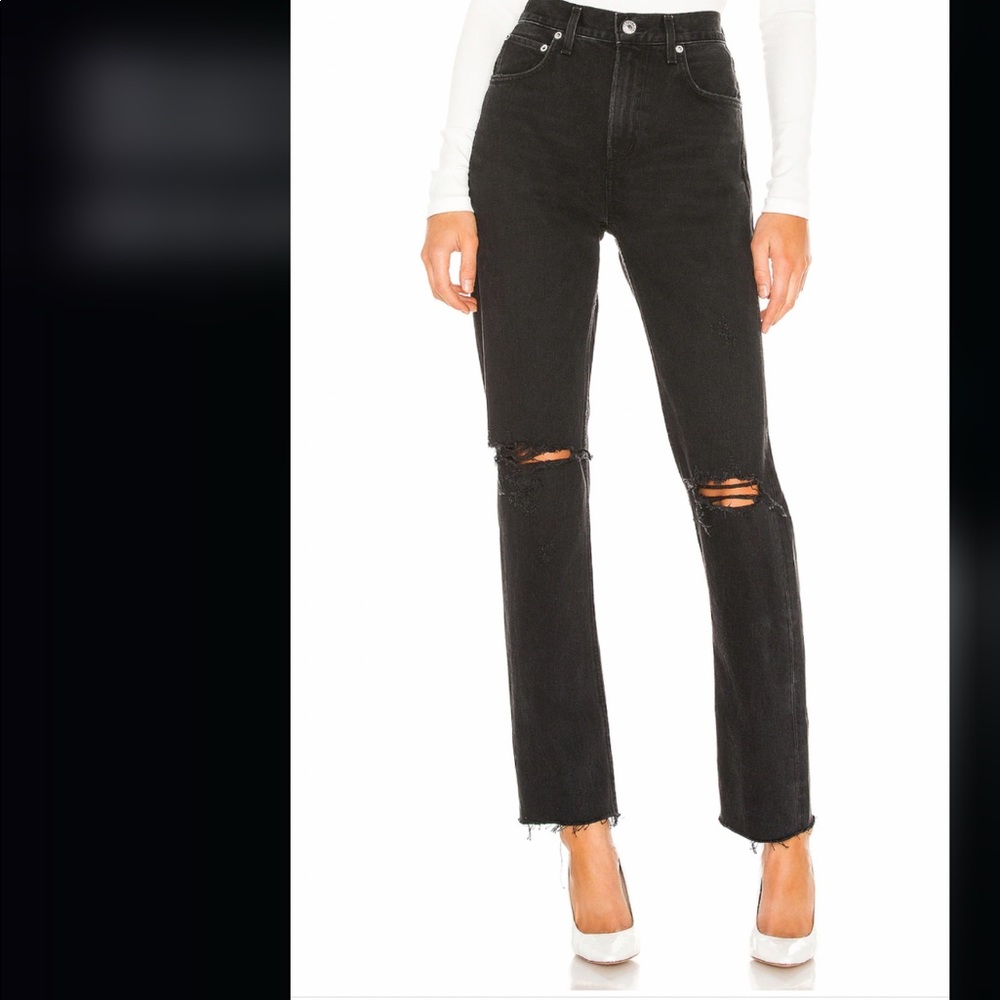 Agolde Cherie High Rise Straight Jean in Distortion Size 24